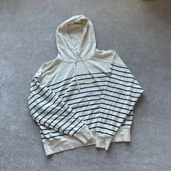 Ralph Lauren Striped Cotton Hoodie Sweater - Picture 2 of 5